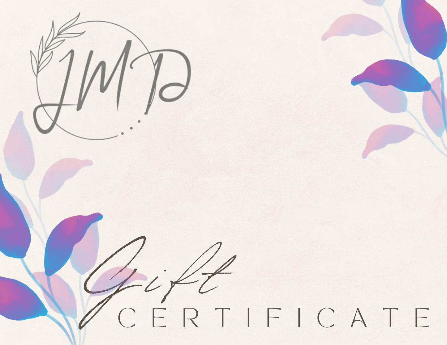 Janna-Marie Designs Gift Certificate